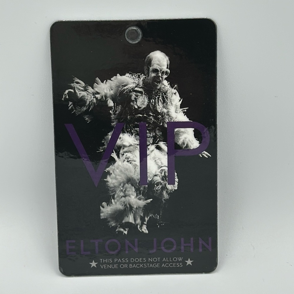 Elton John farewell tour VIP pass